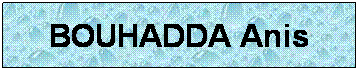 Zone de Texte: BOUHADDA Anis
