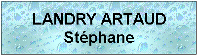 Zone de Texte: LANDRY ARTAUD Stphane
