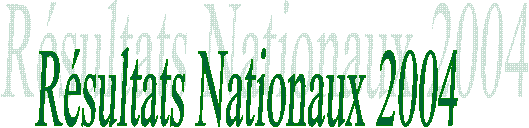 Résultats Nationaux 2004